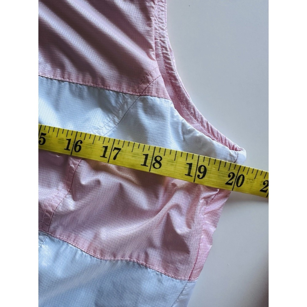 Bogner Womens Vest Pink White Striped Lightweight Sport Preppy Size 10 - Picture 15 of 16